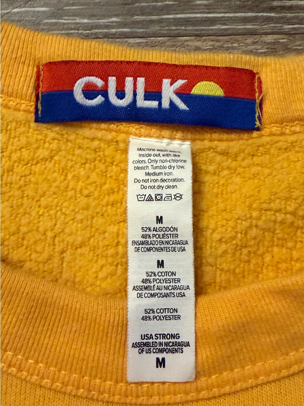 Culk Oakland A’s Gold Green Baseball Bay Bridge Raglan Sweatshirt M Gameday Wear — image 3 of 7